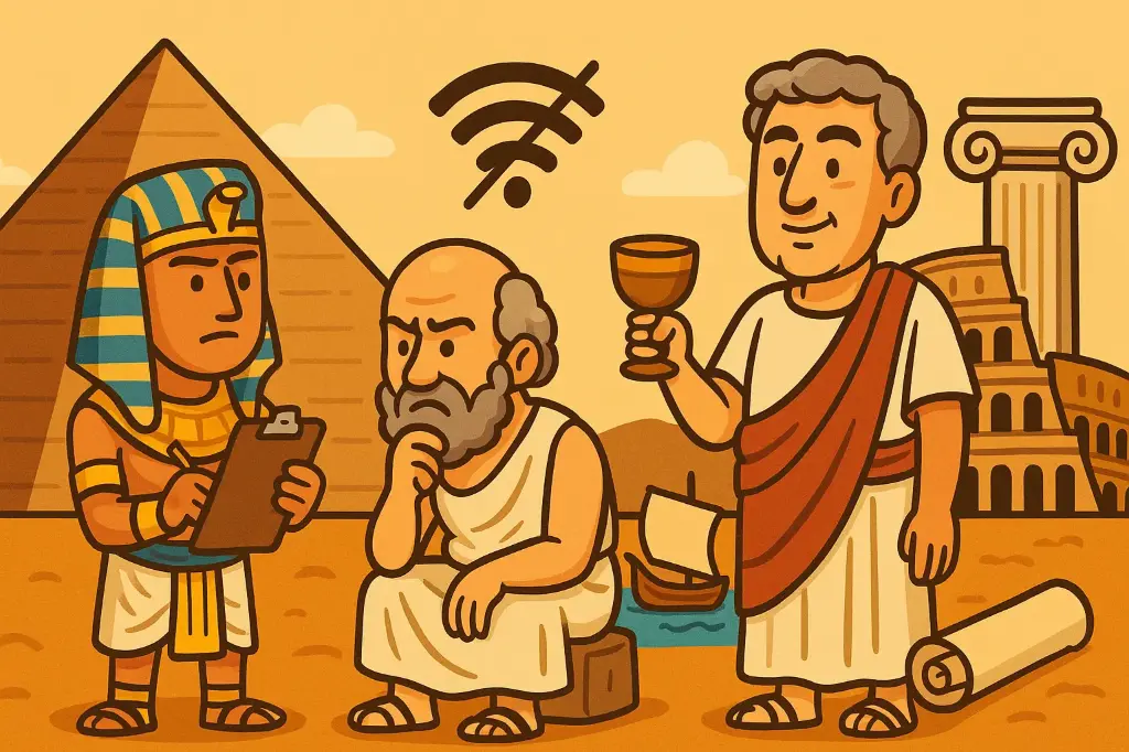 Piramidi, toghe e Wi-FI assente - Storia antica